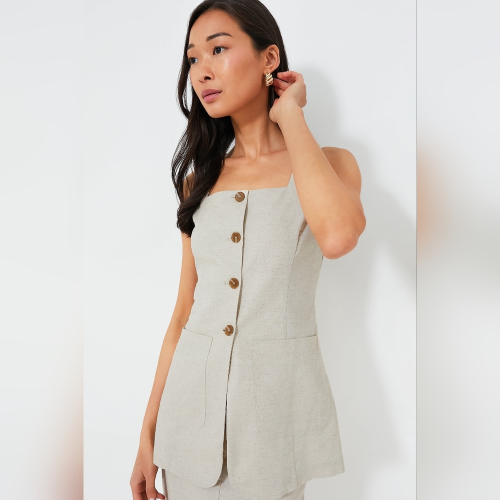 NWT Moon River Natural Bottom Front Top M